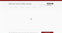 Desktop Screenshot of americansuccessdogtraining.com