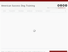 Tablet Screenshot of americansuccessdogtraining.com